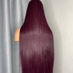Burgundy bone straight