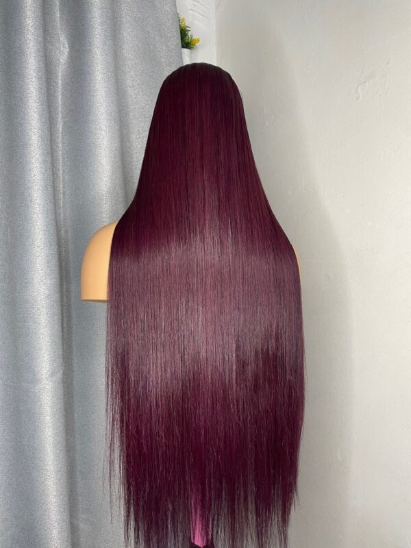 Burgundy bone straight